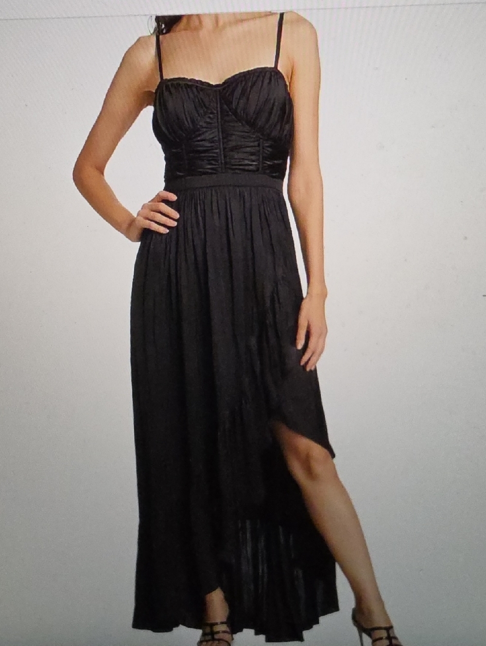 RAMY BROOK Braelyn Shirred Wrap Maxi Dress Size 0 $595